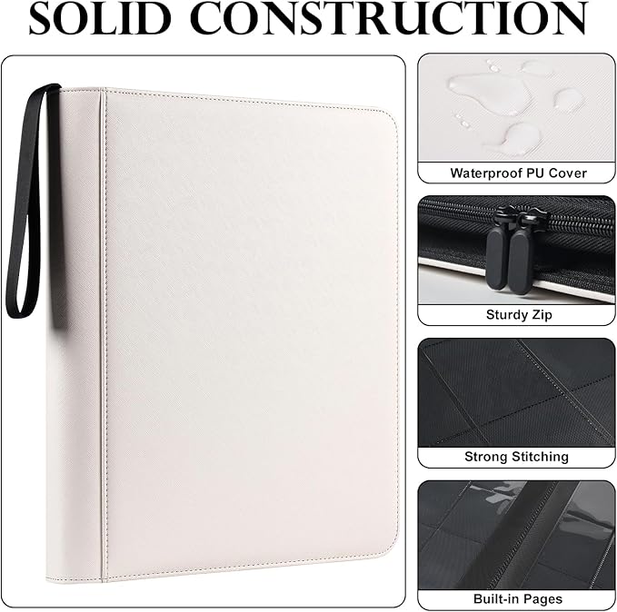 GEAoffice Archival Safe Top Loader Binder Holds 324 Cards, 9 Pocket Trading - Image 3