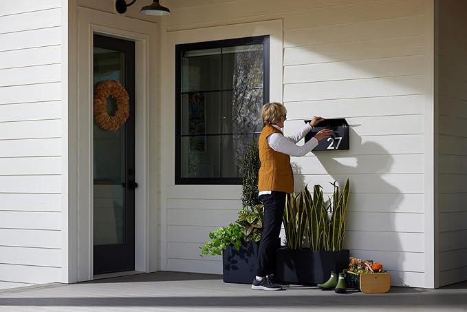 post & porch The OG Mailbox | Wall Mounted Mailbox | Black/Brown/White/Grey - Image 6