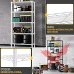 M MZG 1250 lbs 5 Tier Shelf Metal Storage Shelves Wire Rack Closet Organizers - Image 6