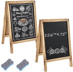 Henoyso 2 Pcs 16" x 10" Small Chalkboard Easel Tabletop Chalkboard Signs Menu by Henoyso