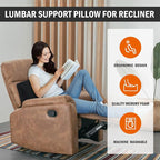HOMBYS Lumbar Support Pillow for Recliner Chair, Memory Foam Back Support - Image 2