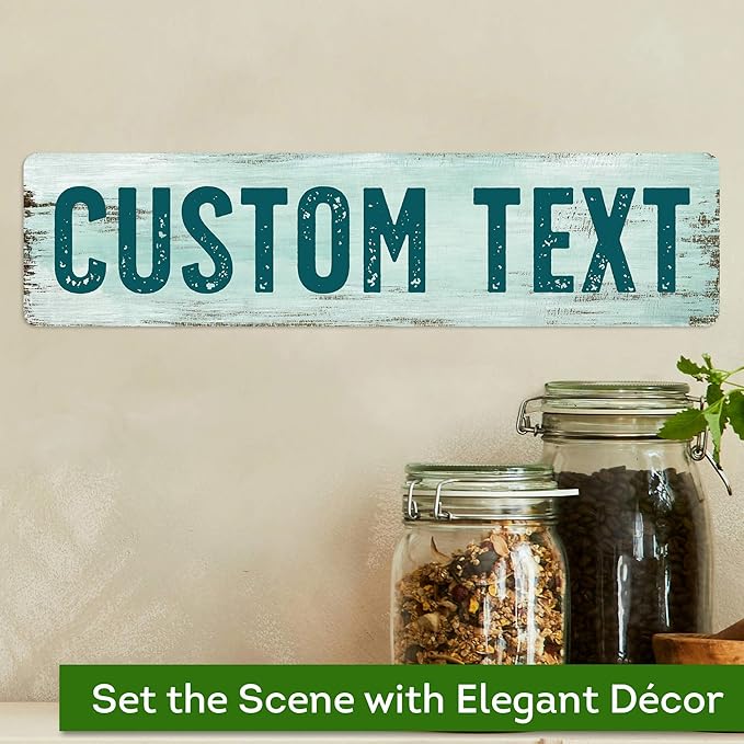 Custom Sign, Custom Street Sign, 11 Font Colors, 13 Font Styles, 4 Hole Options - Image 4