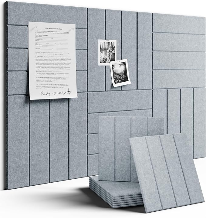 Large Felt Bulletin Board 36"x24" Cork Board Alternative by FLUXYNARA