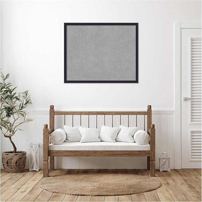 Amanti Art Black Framed Magnetic Board 35x43 X-Large Vision Board - Image 5