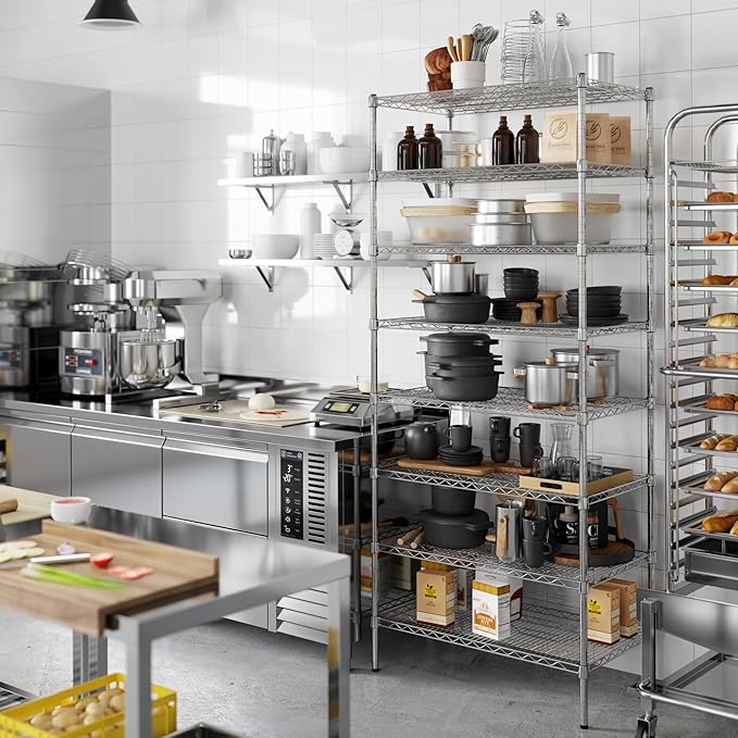 Regal Altair 21" Deep x 36" Wide x 86" Height Wire Shelving Kit | 8-Tier | NSF - Image 2