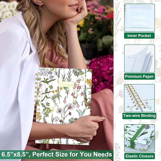 Undated Weekly and Monthly Planner – 12-Month To Do List Notebook Organizer - Image 7