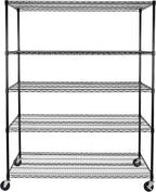 Seville Classics UltraDurable Heavy Duty NSF Solid Steel Wire Rack Storage Unit - Image 2