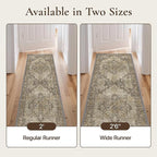 GENIMO 2'6''x7 Runner Rugs for Hallway, Machine Washable Non Slip Vintage Rugs - Image 3