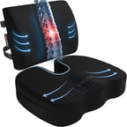 FORTEM Seat Cushion, Office Chair Cushion, Lumbar Support Pillow by FORTEM