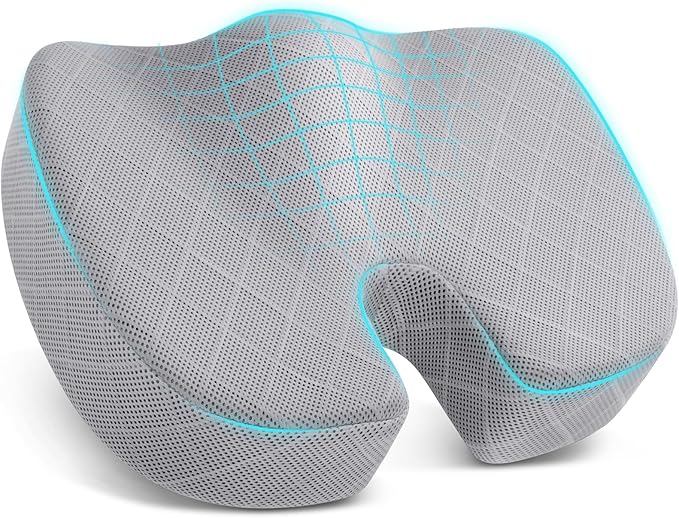 TushGuard Office/Car Seat Cushion, Non-Slip Sciatica & Back Coccyx Tailbone by TushGuard