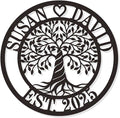 HYTSIGN Personalized Tree of Life Metal Sign, Custom Tree of Life Wall Art by HYTSIGN