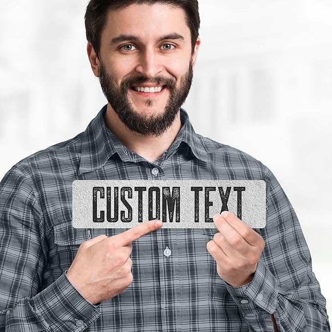 Custom Sign, Custom Street Sign, 11 Font Colors, 13 Font Styles, 4 Hole Options - Image 2