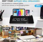 Varhomax Glass Desk Whiteboard Black - Image 4