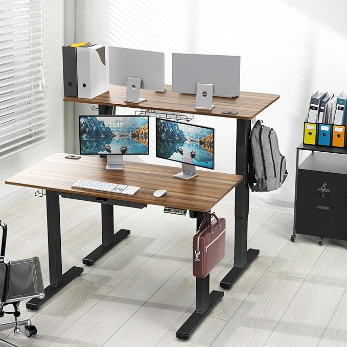 SHW 48-Inch Electric Height Adjustable Standing Desk - Image 2