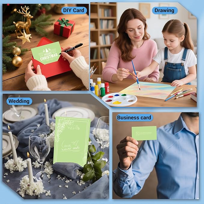 Cardstock 8.5 x 11, Thick Printer Paper 75 lb/200 gsm, 40 Sheets Card Stock - Image 7
