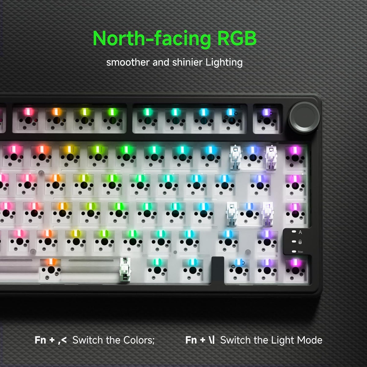 RK ROYAL KLUDGE R75 Wired Mechanical Gaming Keyboard, 75% Hot-Swap Mechanical...