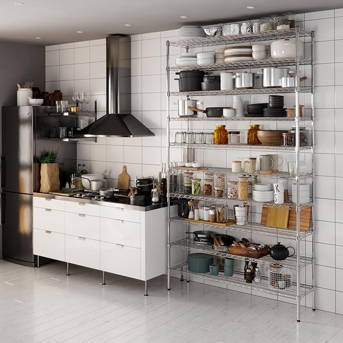 Regal Altair 14" Deep x 54" Wide x 96" Height Wire Shelving Kit | 10-Tier | NSF - Image 2