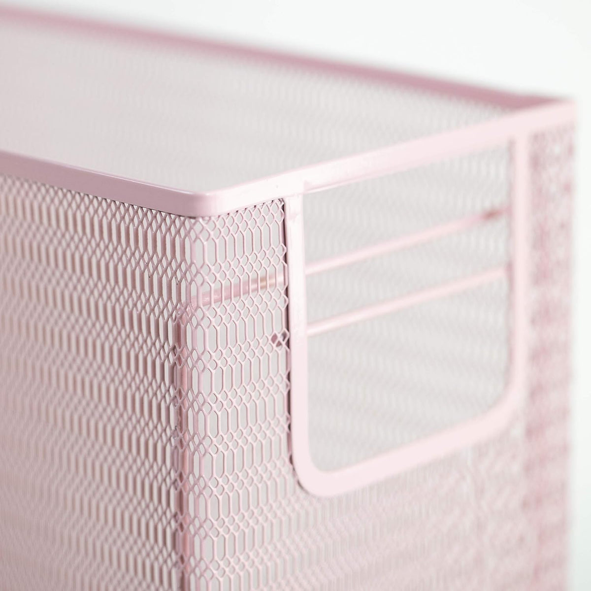BLU MONACO | Pink Desk Organizer Set | 5 Piece Metal Office Desk Organizer wi...