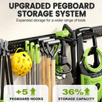 garage tool organizer wall mount, 49.5 inch heavy, side view