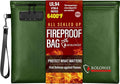 ROLOWAY Fireproof Document Bag, 6400℉ Fireproof Money Bag by ROLOWAY
