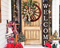 Tall Outdoor Welcome Sign for Front Door, 6ft Brown Welcome Sign, Rustic Tall by DQ+DQ+HOME+DECOR