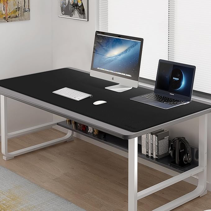 Mydours Extra Large 59" x 24" PU Leather Desk Pad, Desk Mat - Image 4