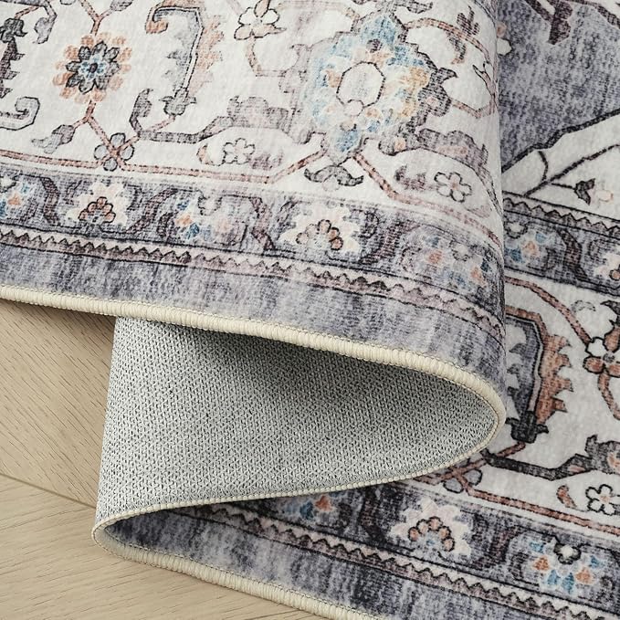 Rugcomf Vintage Medallion 3'x5' Washable Rug - Image 7