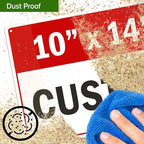 Custom Sign, Custom Sign for Business, Indoor/Outdoor use. 10x14 Inches - Image 9