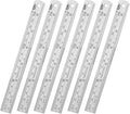 ZZTX Ruler Metal Straight Edge Stainless Steel Ruler 6 Inch Ruler Set Rulers by ZZTX