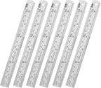 ZZTX Ruler Metal Straight Edge Stainless Steel Ruler 6 Inch Ruler Set Rulers by ZZTX