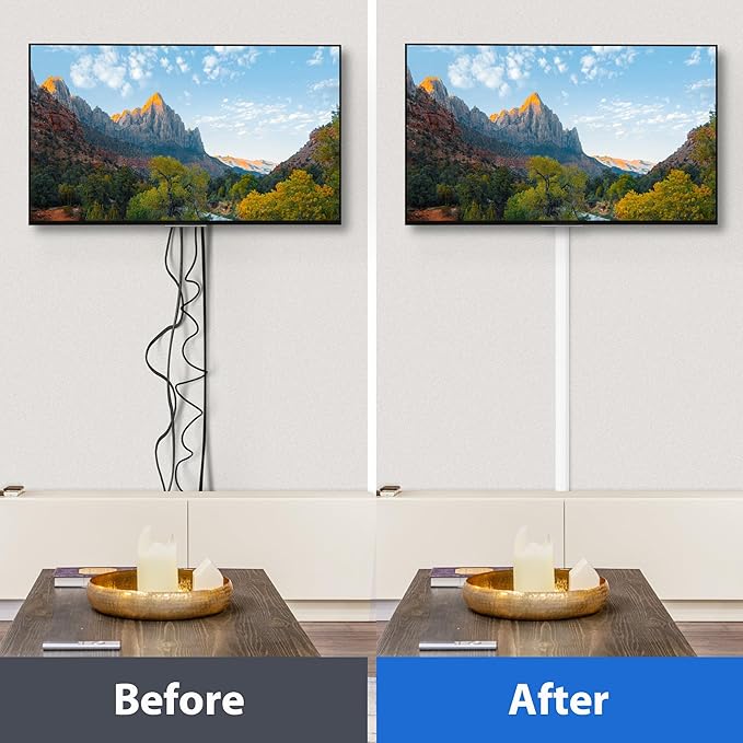 153in Wall Cable Hider, Cord Hider to Hide 3-4 Cords, TV Wire Hider - Image 3