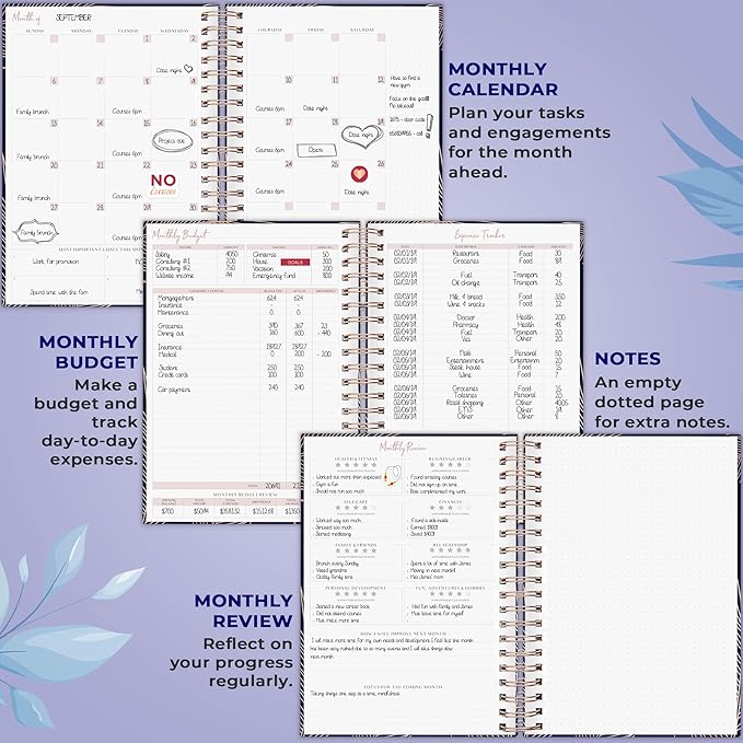 PLANBERRY Large Hourly Schedule Planner Premium – Undated Organizer - Image 4