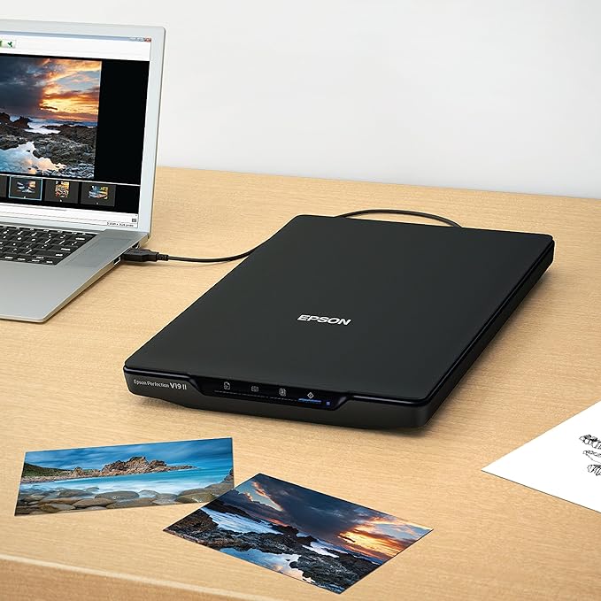 Epson Perfection V19 II Color Photo and Document Flatbed Scanner - Image 6
