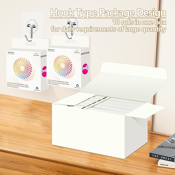 Fluorescent Pink 1 Inch Round Color Coding Dot Labels, 10 Rolls 10000 Dot - Image 4