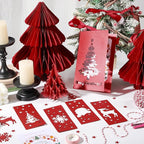 25 Sheets Red Shimmer Cardstock 8.5 x 11Inch Glitter Card Stock 92lb - Image 5