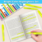 Duchong 30 Yellow Highlighters, Chisel Tip Dry-Quickly Highlighter Markers - Image 6