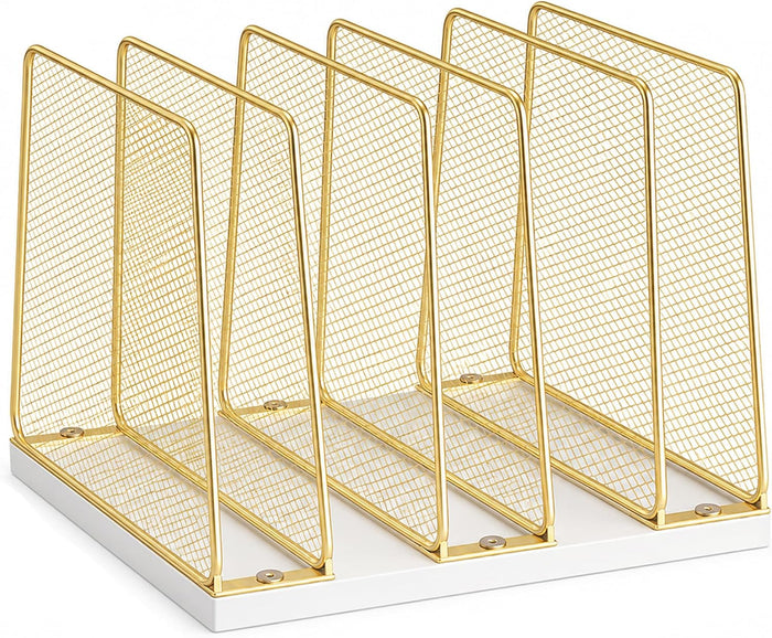 OPNICE Desk File Organizer, Mail Organizer, Large, Gold