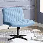 PUKAMI Criss Cross Chair, Armless Cross Legged Office Desk Chair No Wheels by PUKAMI