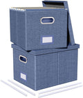 2 Pack File Storage Organizer, Document Organizer, Portable File Box by Oterri