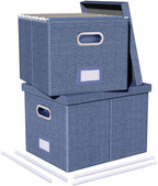 2 Pack File Storage Organizer, Document Organizer, Portable File Box by Oterri