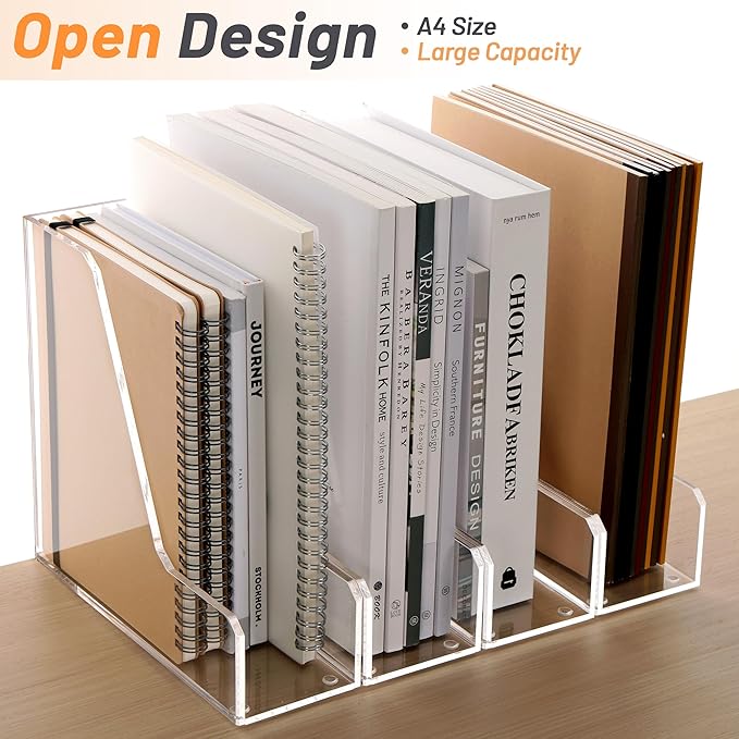 SANRUI Acrylic Magazine File Holders, Classroom Organization and Storage - Image 3