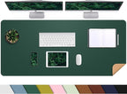 AFIING Leather Desk pad Protector, Large Non-Slip Office Desk Mat by AFIING