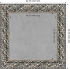 Amanti Art Silver Framed Magnetic Board 22x22 Small Vision Board - Image 3
