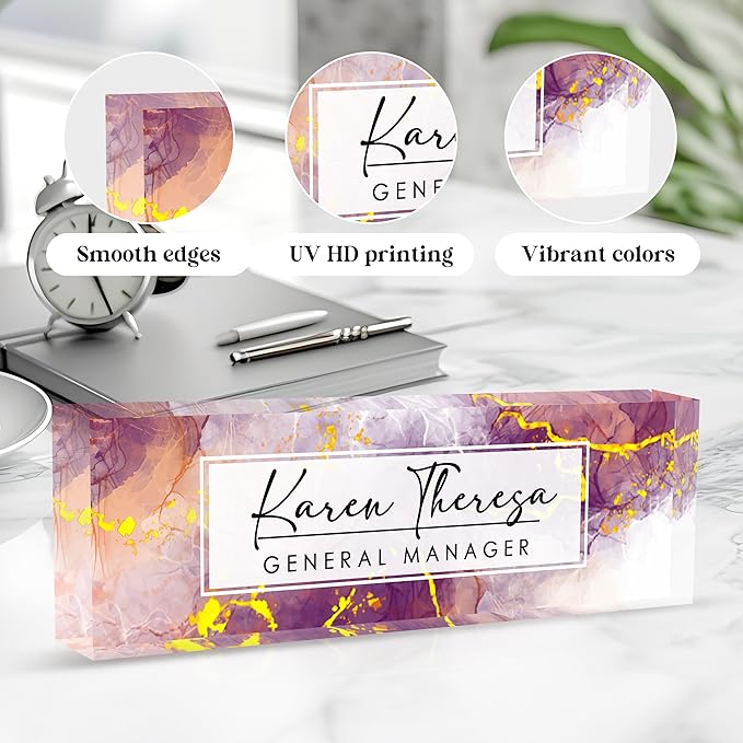 Custom Office Name Plate, Personalized Gifts - Image 3