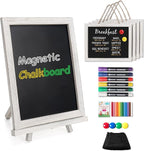 SELEAD 100% Real Wood Frame Small Magnetic Chalkboard Sign by SELEAD