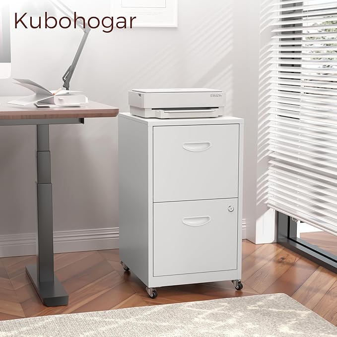 Kubohogar 2 Drawer Mobile File Cabinet - Image 2