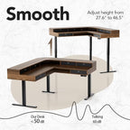 HUANUO 65.5" × 57.6" Electric L Shaped Standing Desk - Image 7