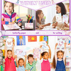TaoBary 160 Pcs Stationery Paper Set 50 Double Sided Stationery Papers - Image 7