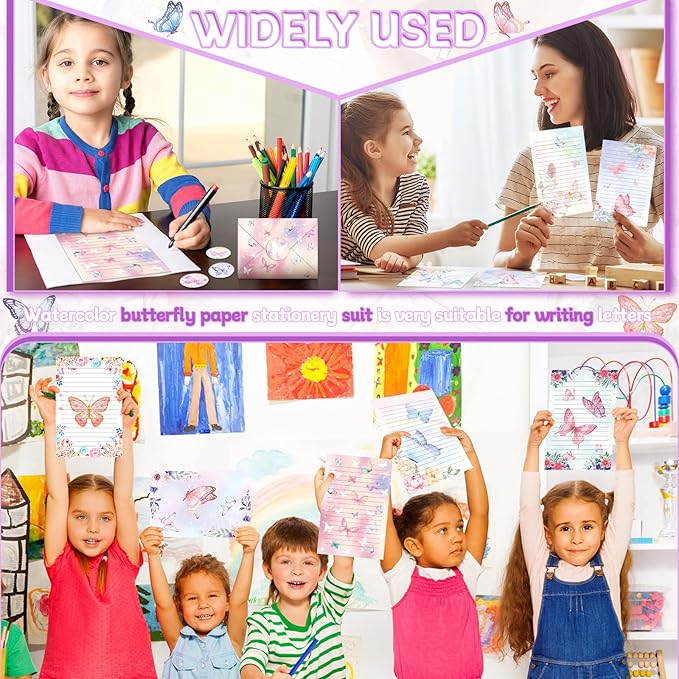 TaoBary 160 Pcs Stationery Paper Set 50 Double Sided Stationery Papers - Image 7