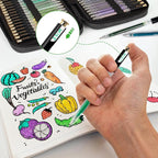 Retractable Glitter Gel Pens, 72 Colors Large Capacity Multicolor Glitter - Image 6